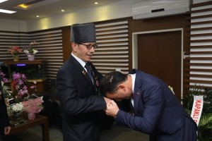 Gazilerden Başkan Çetin’e nezaket ziyareti